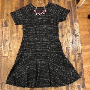 Drop waist sweater dress